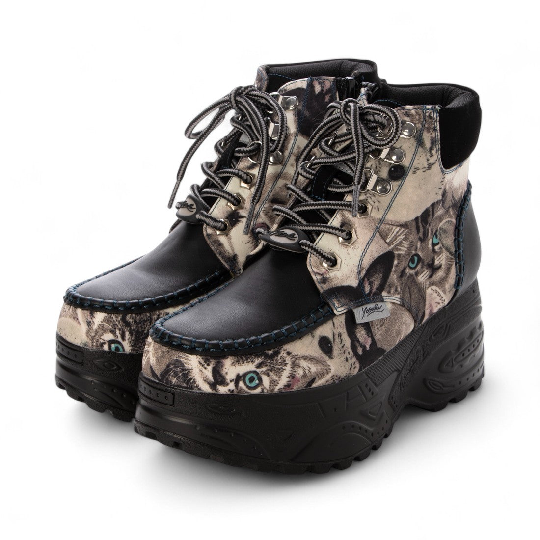 ヨースケ YOSUKE 【厚底】レースアップスニーカー 2811371 （ブラック/マルチ） ブラック/マルチ