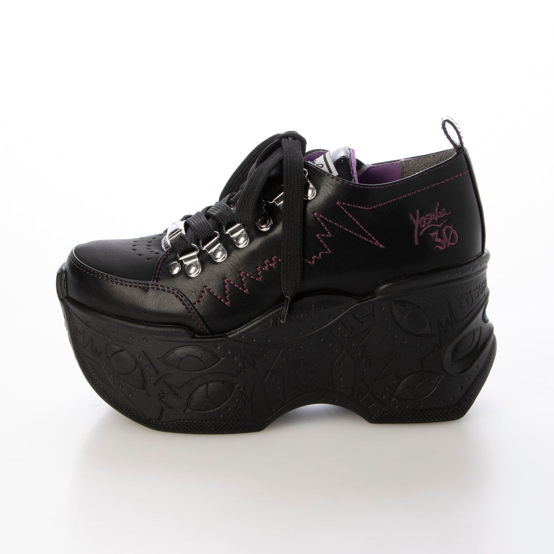 ヨースケ YOSUKE 厚底スニーカー （ブラックパープル） ブラックパープル