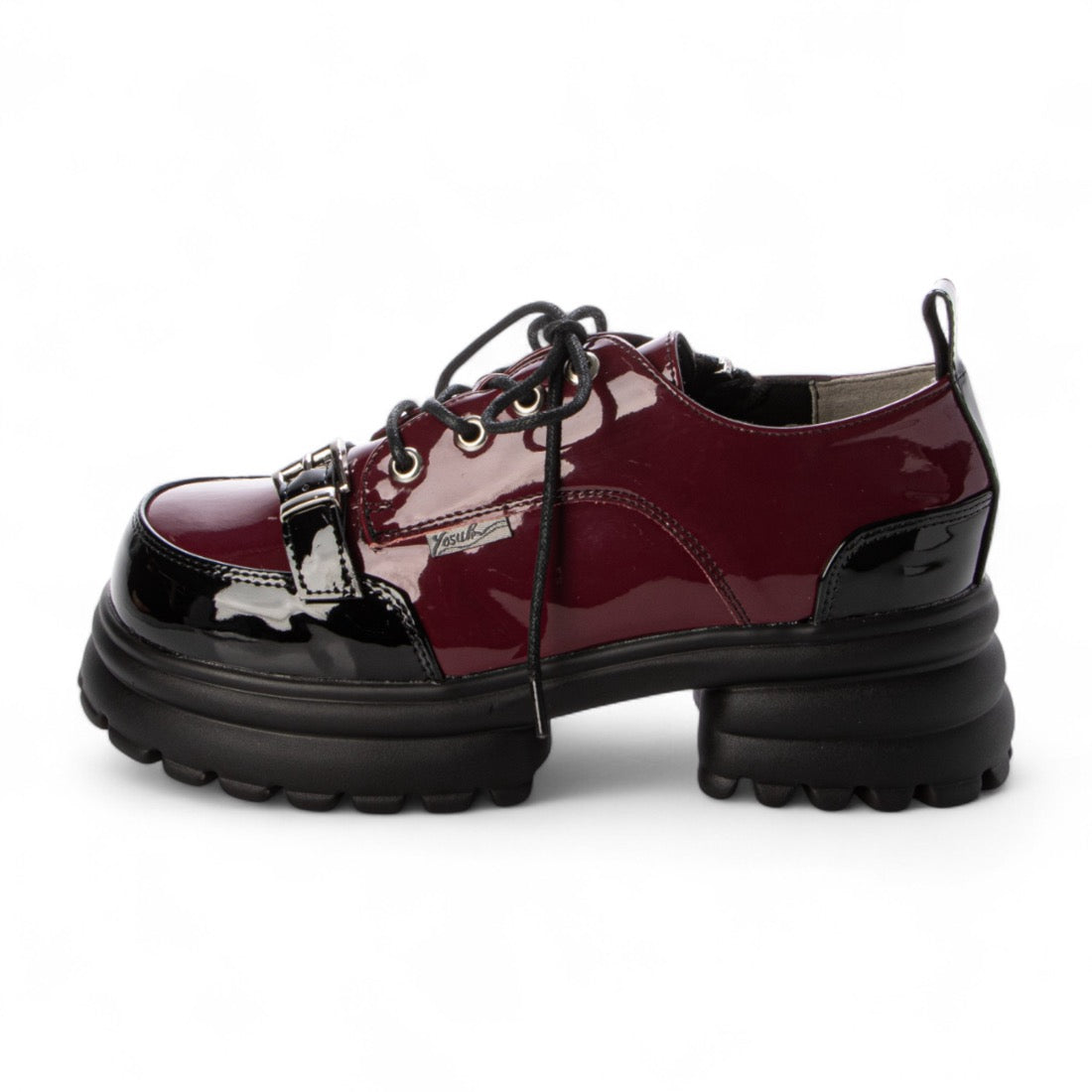 ヨースケ YOSUKE 厚底レースアップシューズ （ワインコンビ） ワインコンビ