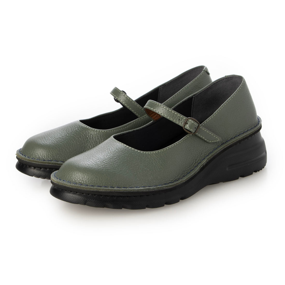 ヨースケ YOSUKE 本革ストラップシューズ （ブルー） ブルー