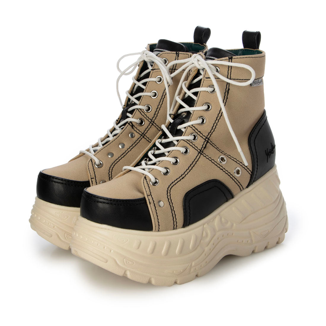 ヨースケ YOSUKE 厚底スニーカー （ベージュコンビ） ベージュコンビ