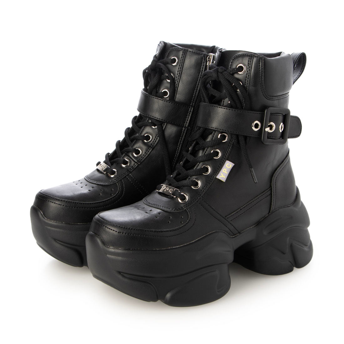 ヨースケ YOSUKE 厚底ハイカットスニーカー （ブラック） ブラック