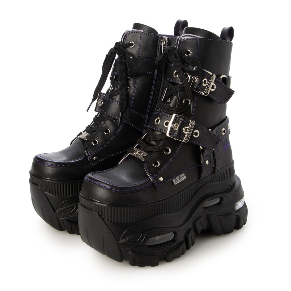 ヨースケ YOSUKE 【直営SHOP限定】厚底スニーカー （ブラックパープル） ブラックパープル