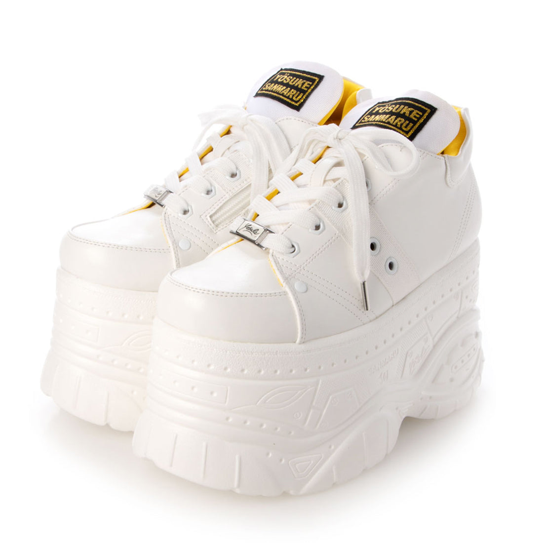 ヨースケ YOSUKE 厚底スニーカー,ホワイト