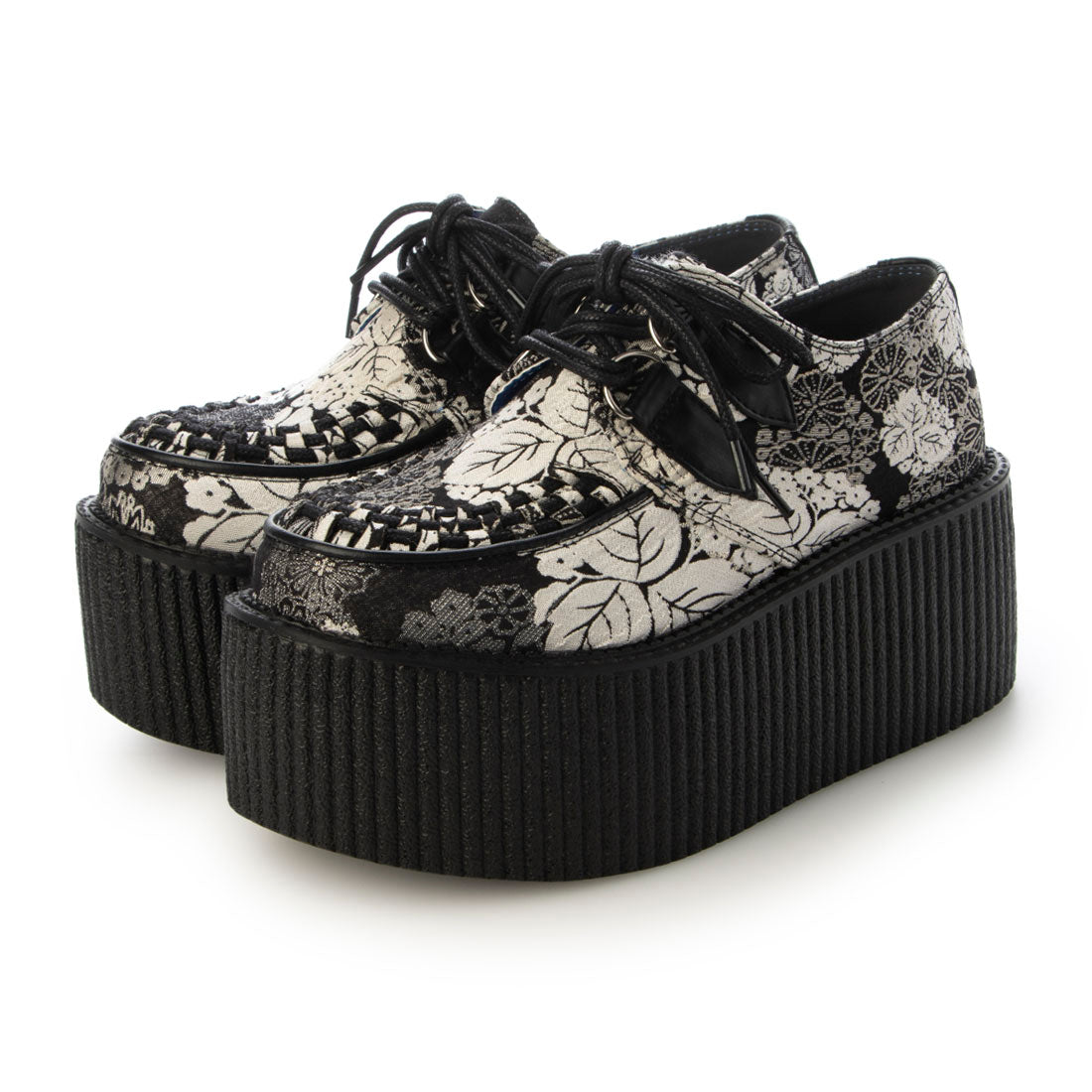 ヨースケ YOSUKE 厚底レースアップシューズ （ブラックホワイト） ブラックホワイト