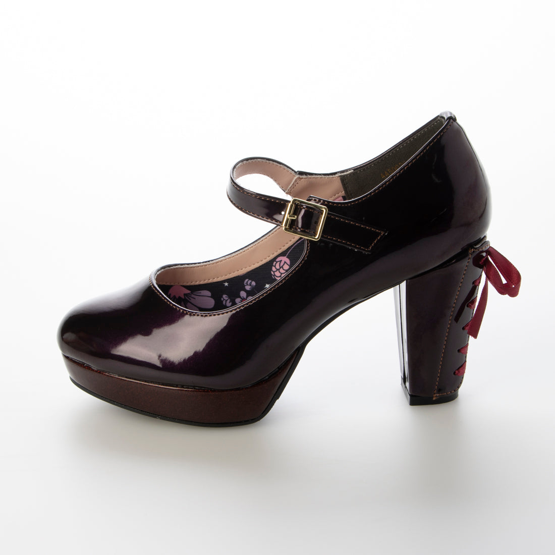 ヨースケ YOSUKE バックリボンパンプス （パープル） パープル