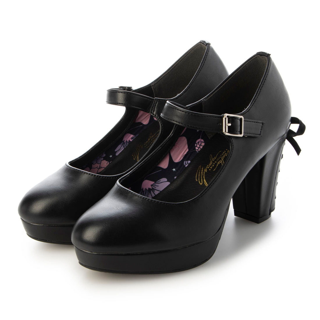 ヨースケ YOSUKE バックリボンパンプス （ブラック） ブラック