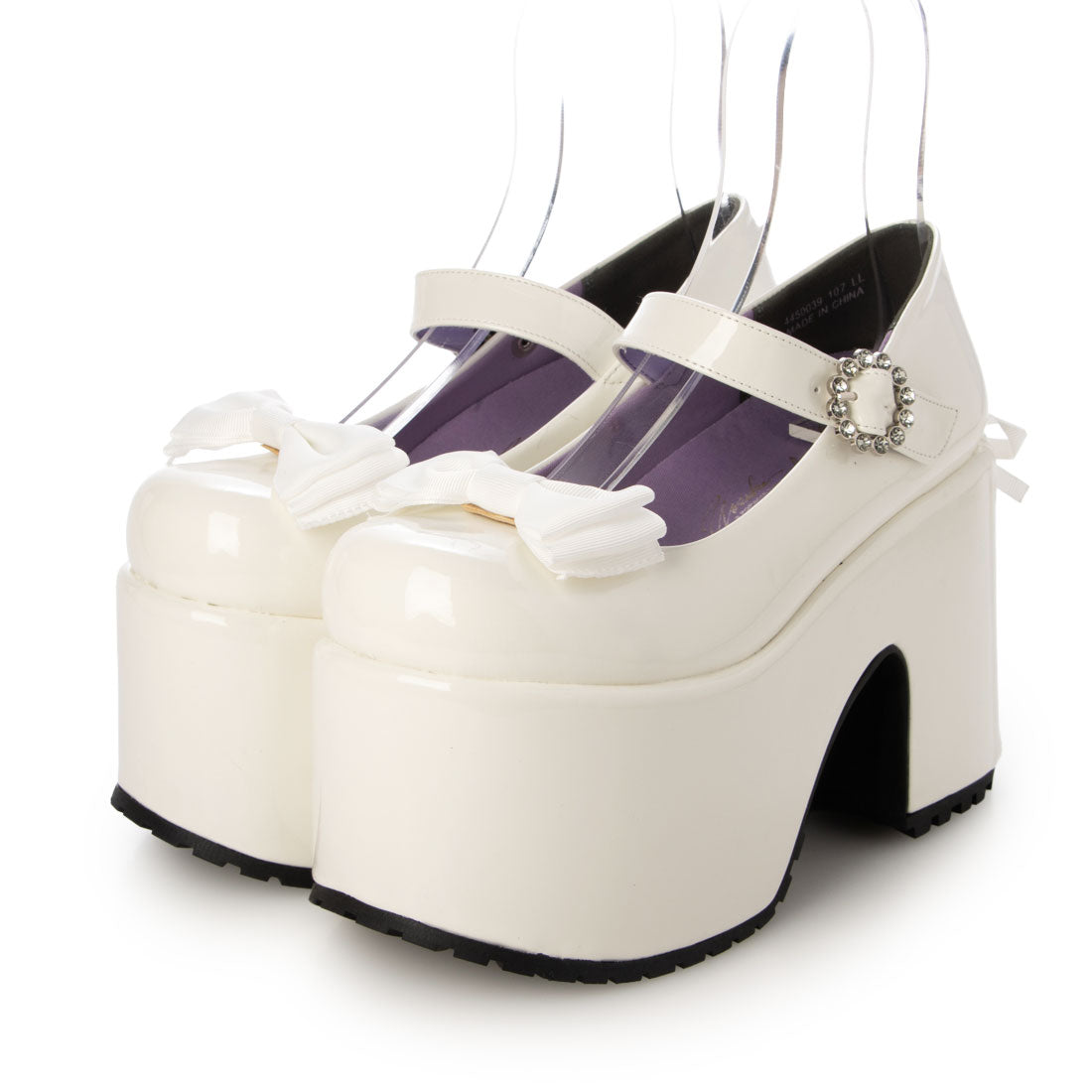 YOSUKE Platform Ribbon Motif Pumps 4450039