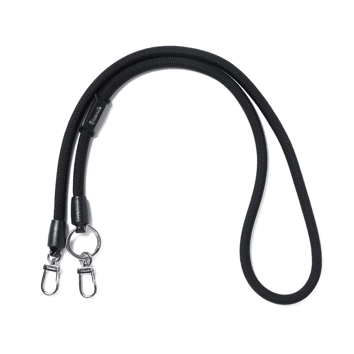 ヨセミテストラップ YOSEMITE STRAP 正規取扱店 ストラップ スマホ 紐 ホルダー 首掛け 挟む コード ロープ ブランド 丈夫 モバイルストラップ ショルダー 携帯 おしゃれ 日本製 2WAY MOBILE YMS-1000 （MadBlack） MadBlack