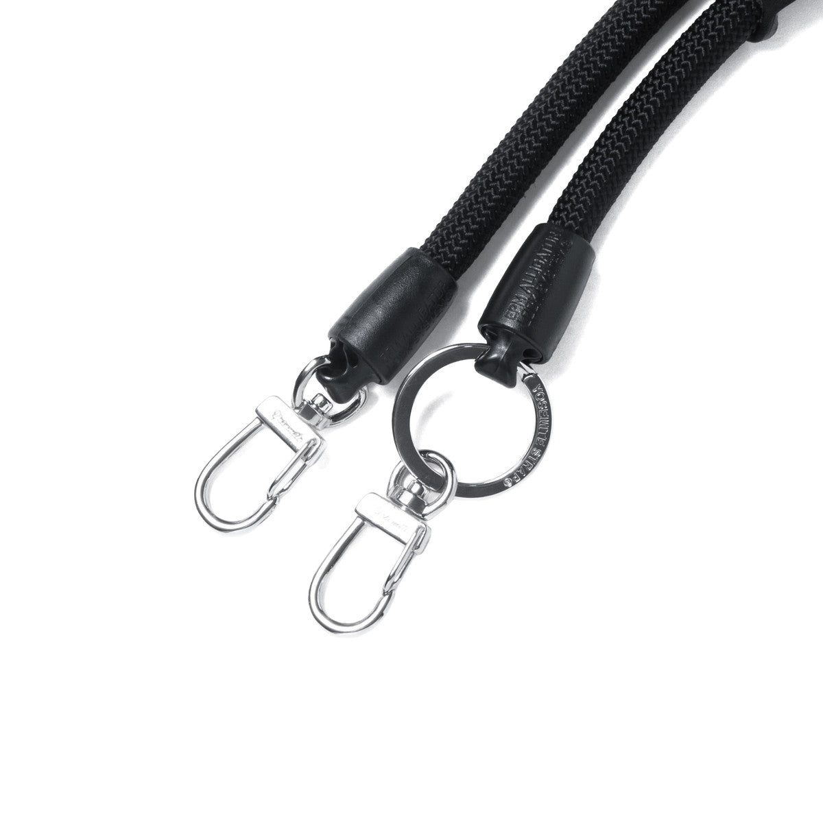 ヨセミテストラップ YOSEMITE STRAP 正規取扱店 ストラップ スマホ 紐 ホルダー 首掛け 挟む コード ロープ ブランド 丈夫 モバイルストラップ ショルダー 携帯 おしゃれ 日本製 2WAY MOBILE YMS-1000 （MadBlack） MadBlack