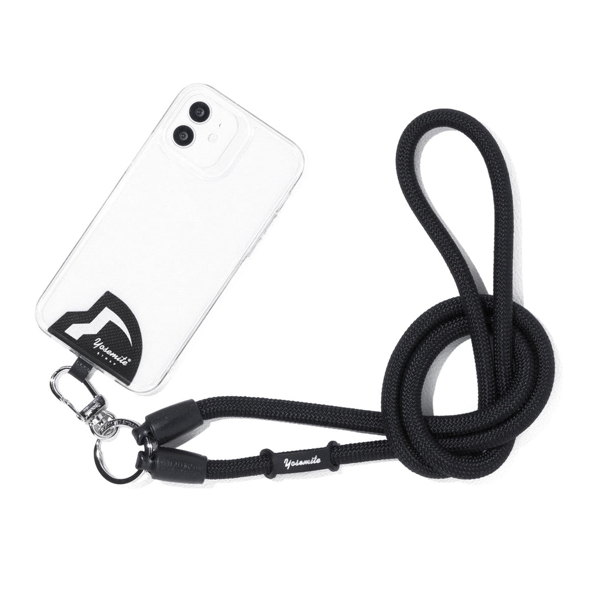 ヨセミテストラップ YOSEMITE STRAP 正規取扱店 ストラップ スマホ 紐 ホルダー 首掛け 挟む コード ロープ ブランド 丈夫 モバイルストラップ ショルダー 携帯 おしゃれ 日本製 120cm MOBILE YMS-3000 （Military） Military