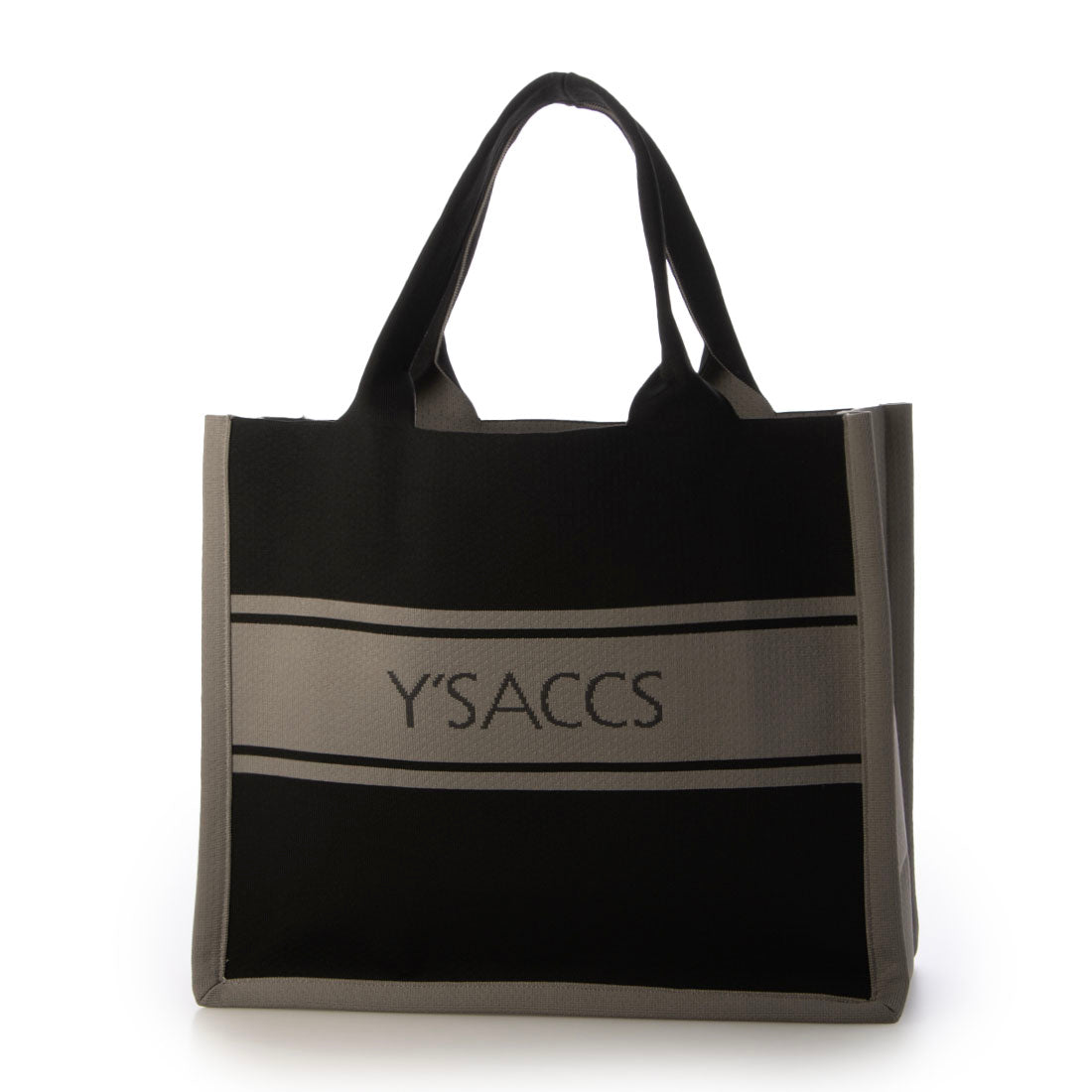 イザック Y'SACCS ウォッシャブルニットトート large （ブラック） ブラック