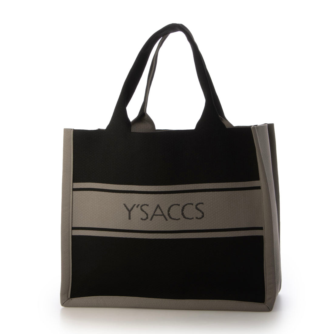 イザック Y'SACCS ウォッシャブルニットトート large （ブラック） ブラック