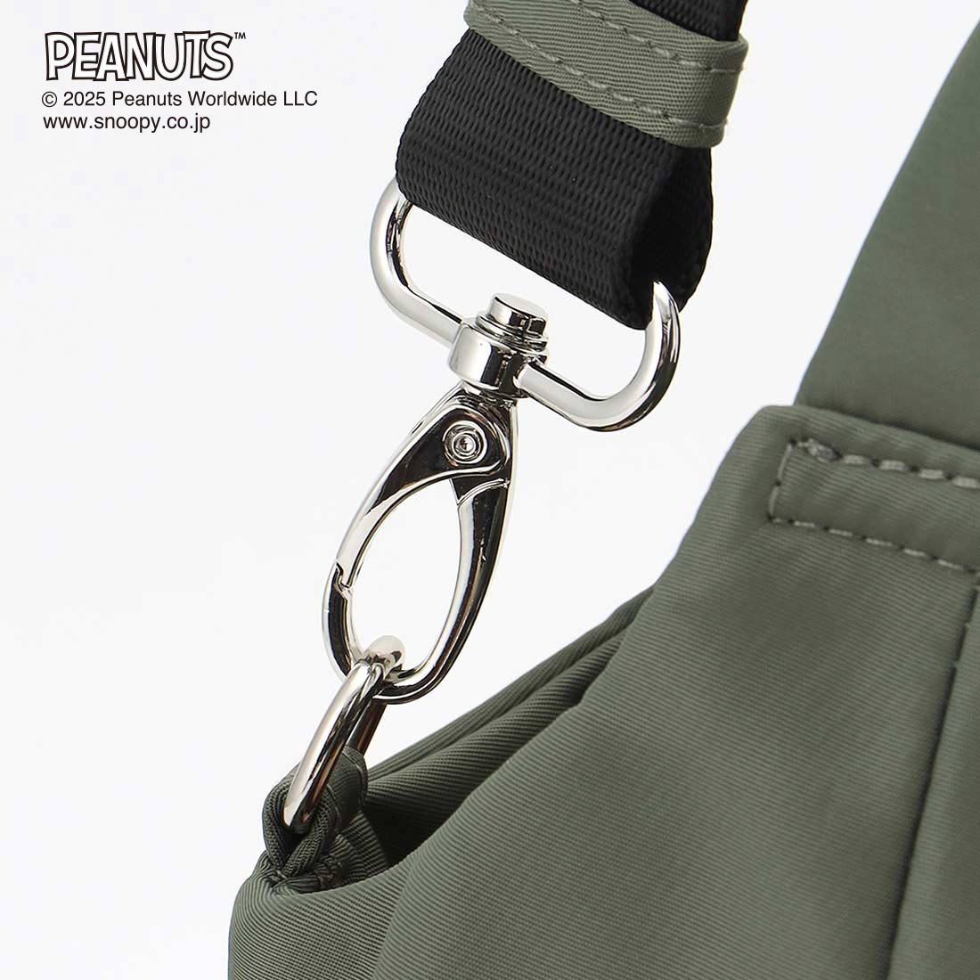 イザック Y'SACCS SNOOPYデザイン ギャザー2wayミニトート （カーキ） カーキ
