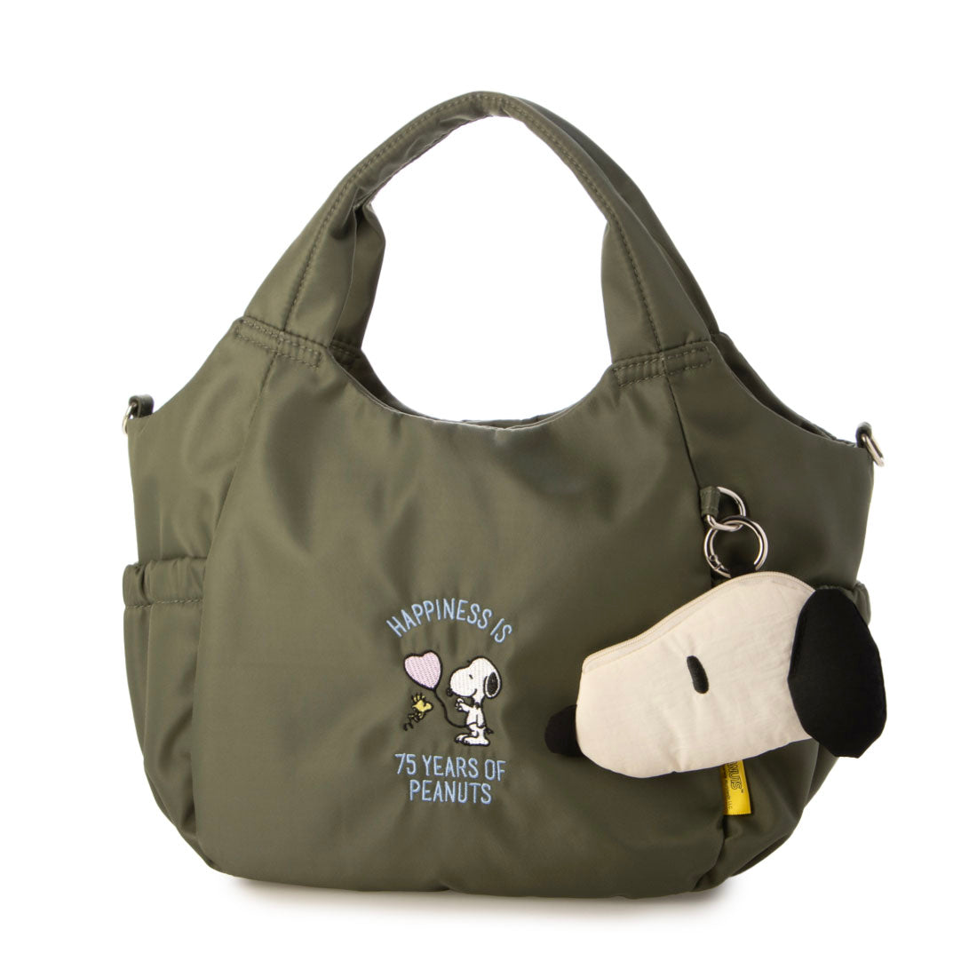 イザック Y'SACCS SNOOPYデザイン ギャザー2wayミニトート （カーキ） カーキ