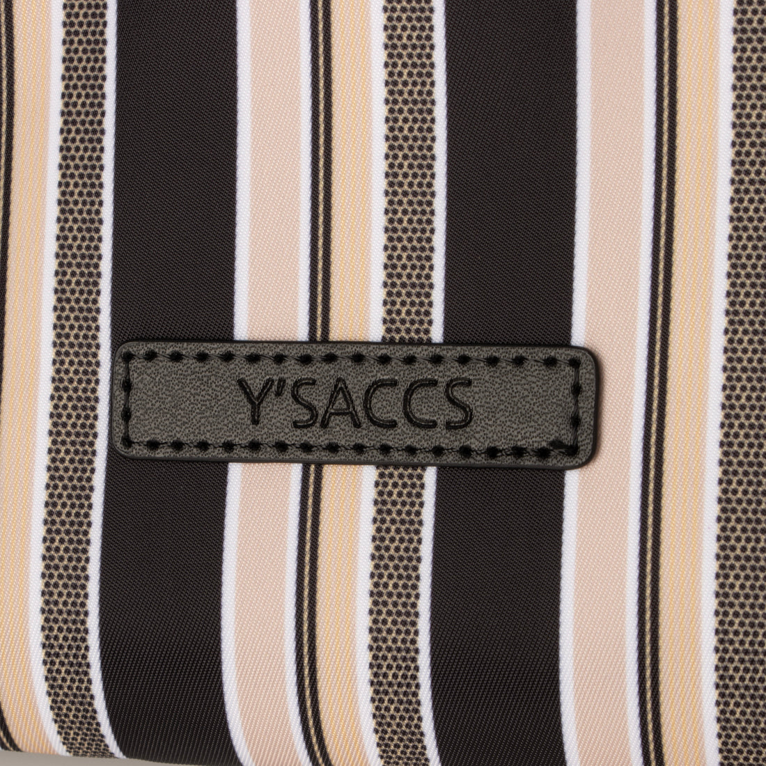 イザック Y'SACCS マルチストライプ すっきりトート Mサイズ （ブラック） ブラック