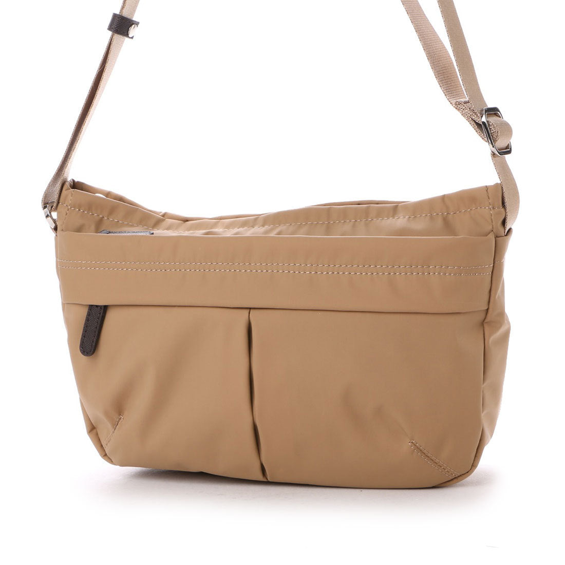 イザック YSACCS ナイロンタフタポシェット,BEIGE