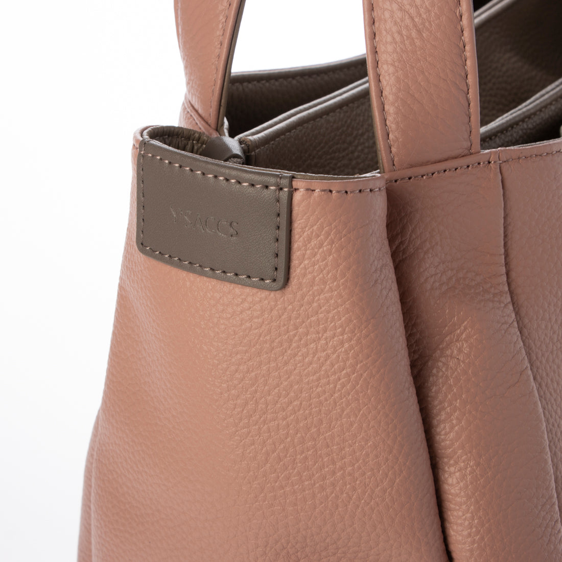 Y'SACCS Shrink Leather Tote, Medium Size