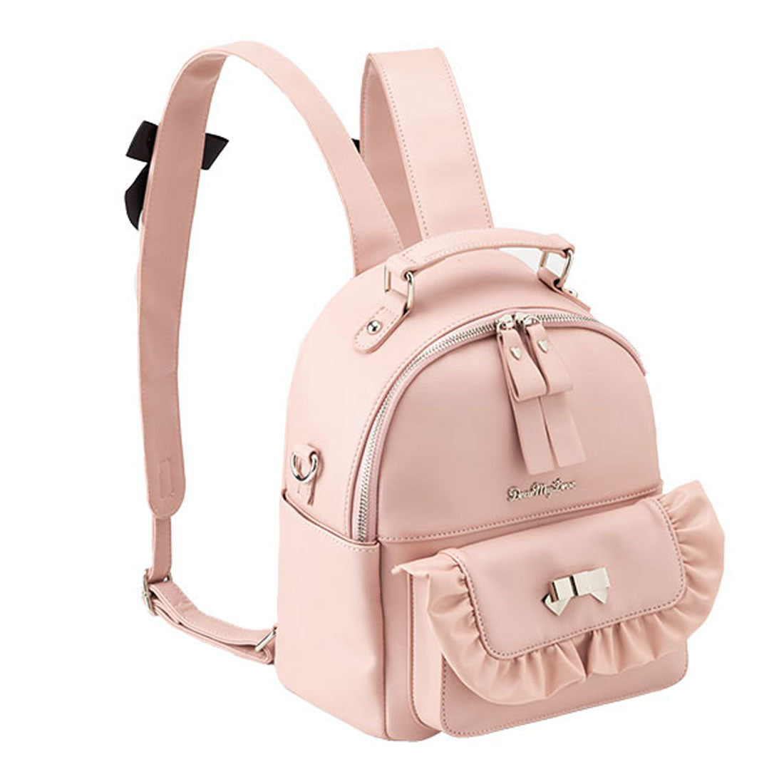 Dear My Love Lace-Up Belt Ribbon Backpack