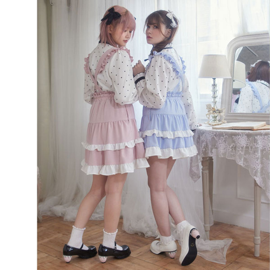 ディアマイラブ DearMyLove いちごヒールロリータパンプス