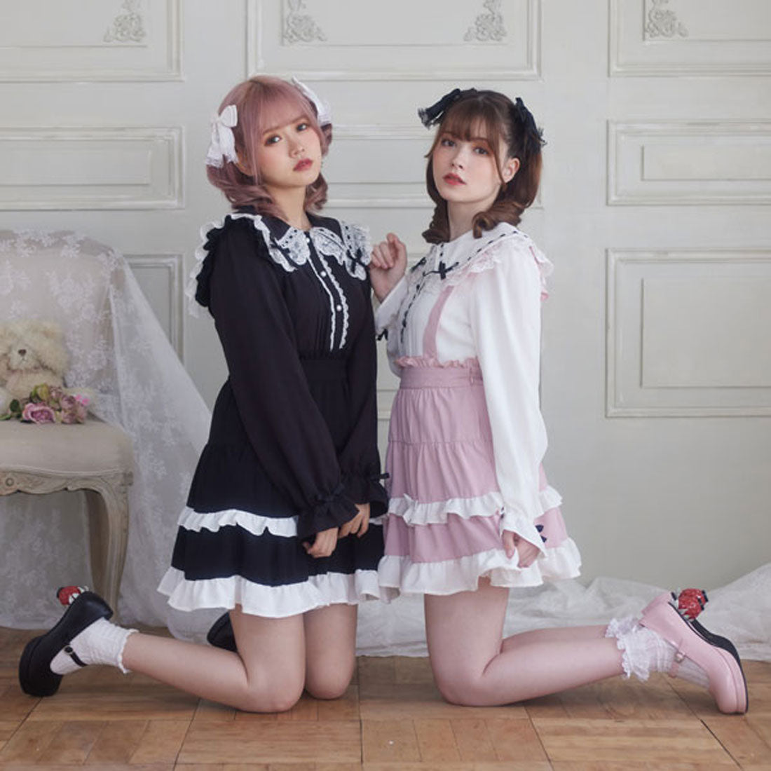 ディアマイラブ DearMyLove いちごヒールロリータパンプス