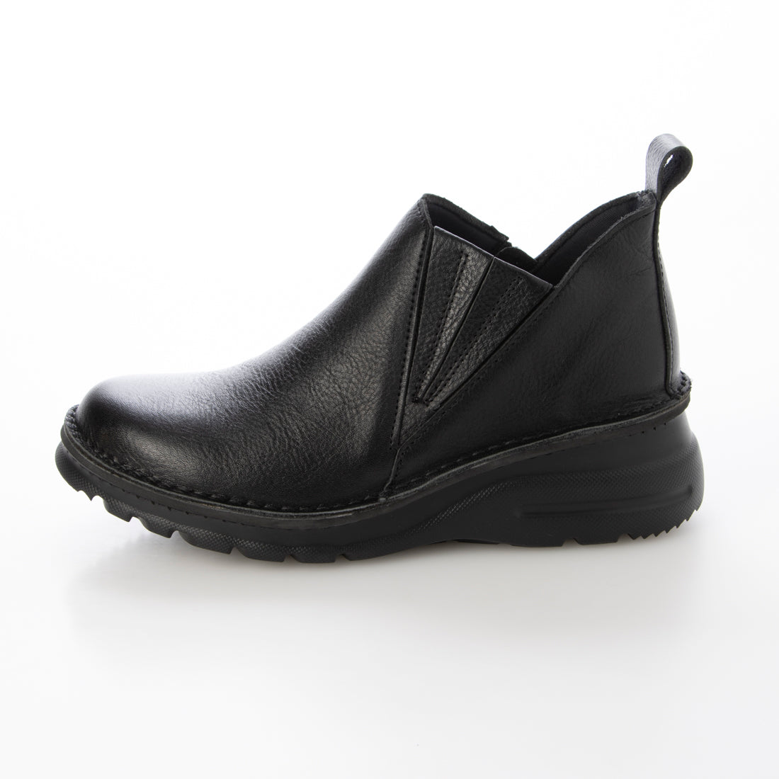 Short Boots for Women black Commuting Work Lightweight Genuine Leather Comfortable to Walk in Autumn Winter Made in Japan yuriko matsumoto