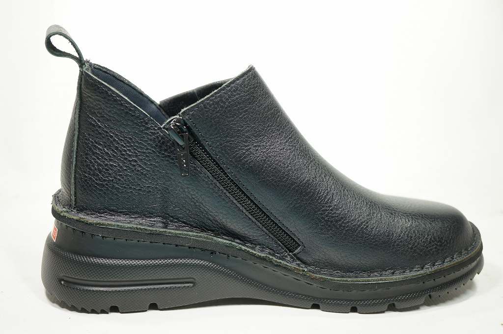 Short Boots for Women black Commuting Work Lightweight Genuine Leather Comfortable to Walk in Autumn Winter Made in Japan yuriko matsumoto