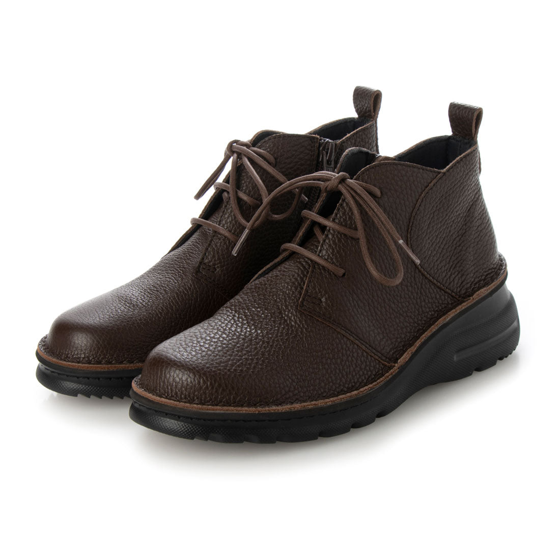 Yuriko Matsumoto Boots, Short Boots, Booties, Genuine Leather, Made in Japan, Zipper, Lace-up Shoes, Bunion, 4E