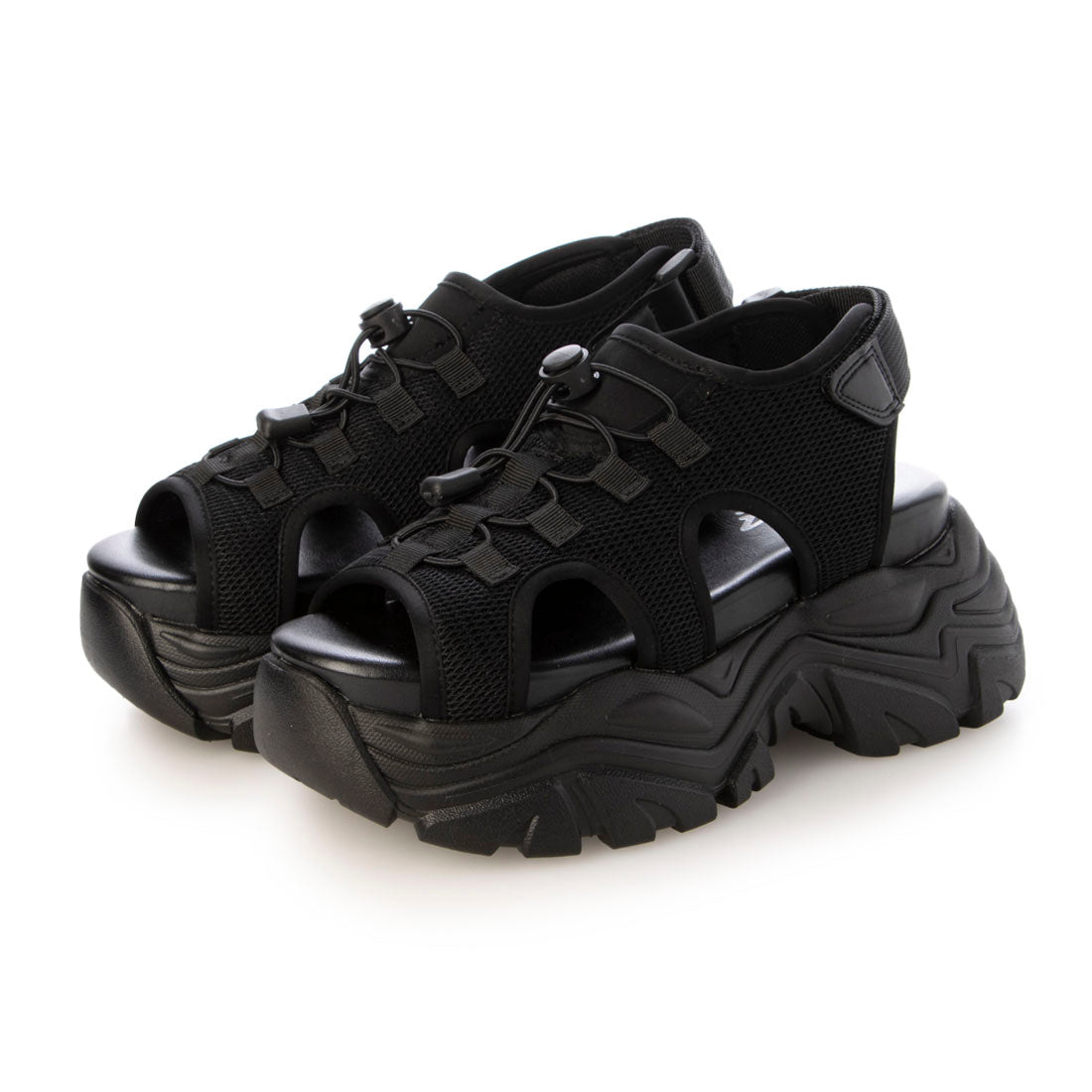 ジッパー Zipper レディースカジュアルサンダル （BLK） BLK