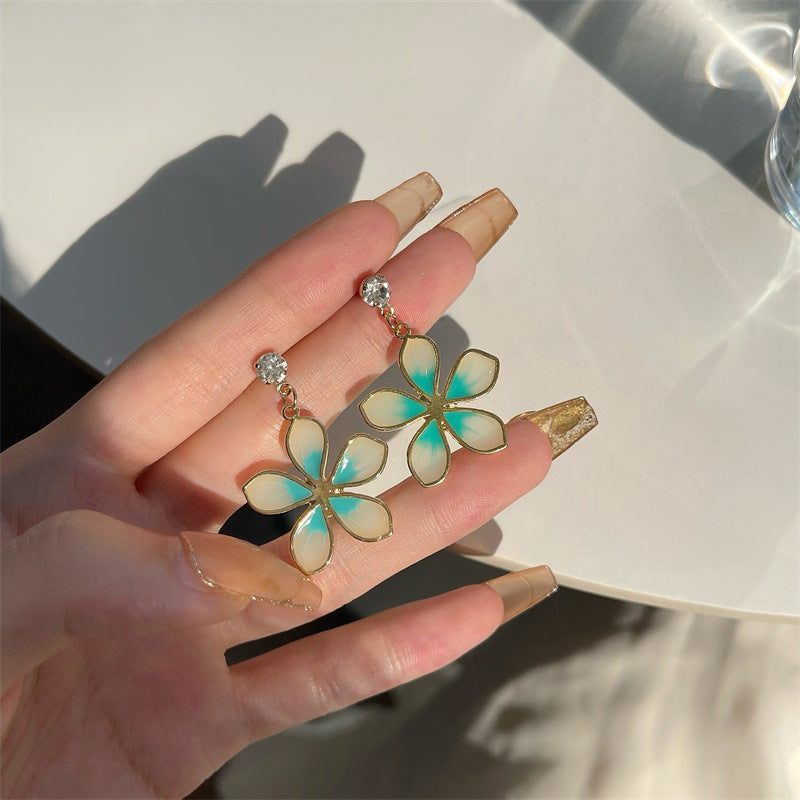 Zoe Jenko Flower Motif Stone Earrings 9532