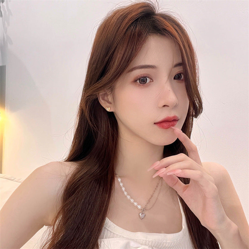 Joe Jenko Zoe Jenko心圖案珍珠耳環9887