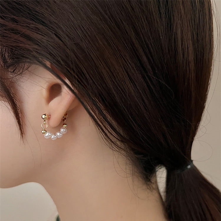 ゾエ ジェンコ Zoe Jenko パールフープキャッチレスピアス 10154 （GOLD） GOLD