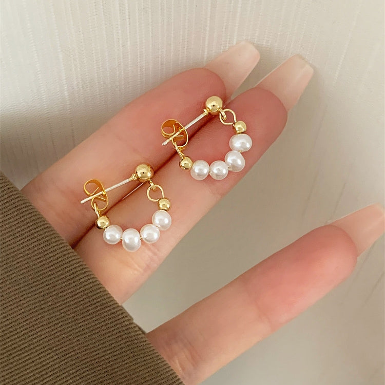 ゾエ ジェンコ Zoe Jenko パールフープキャッチレスピアス 10154 （GOLD） GOLD