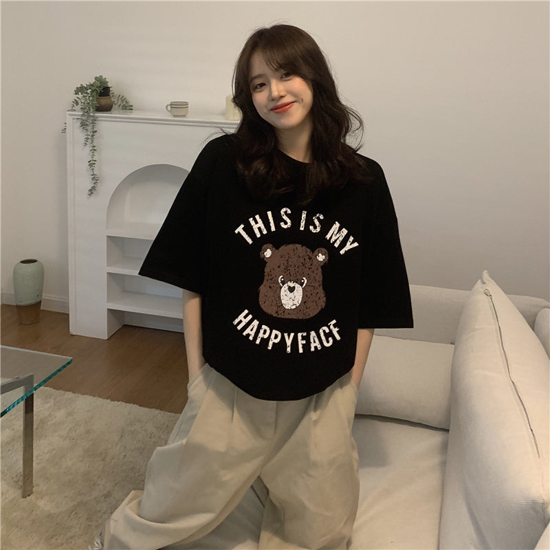 Zoe Jenko Zoe Jenko Front Kuma Print短袖T襯衫
