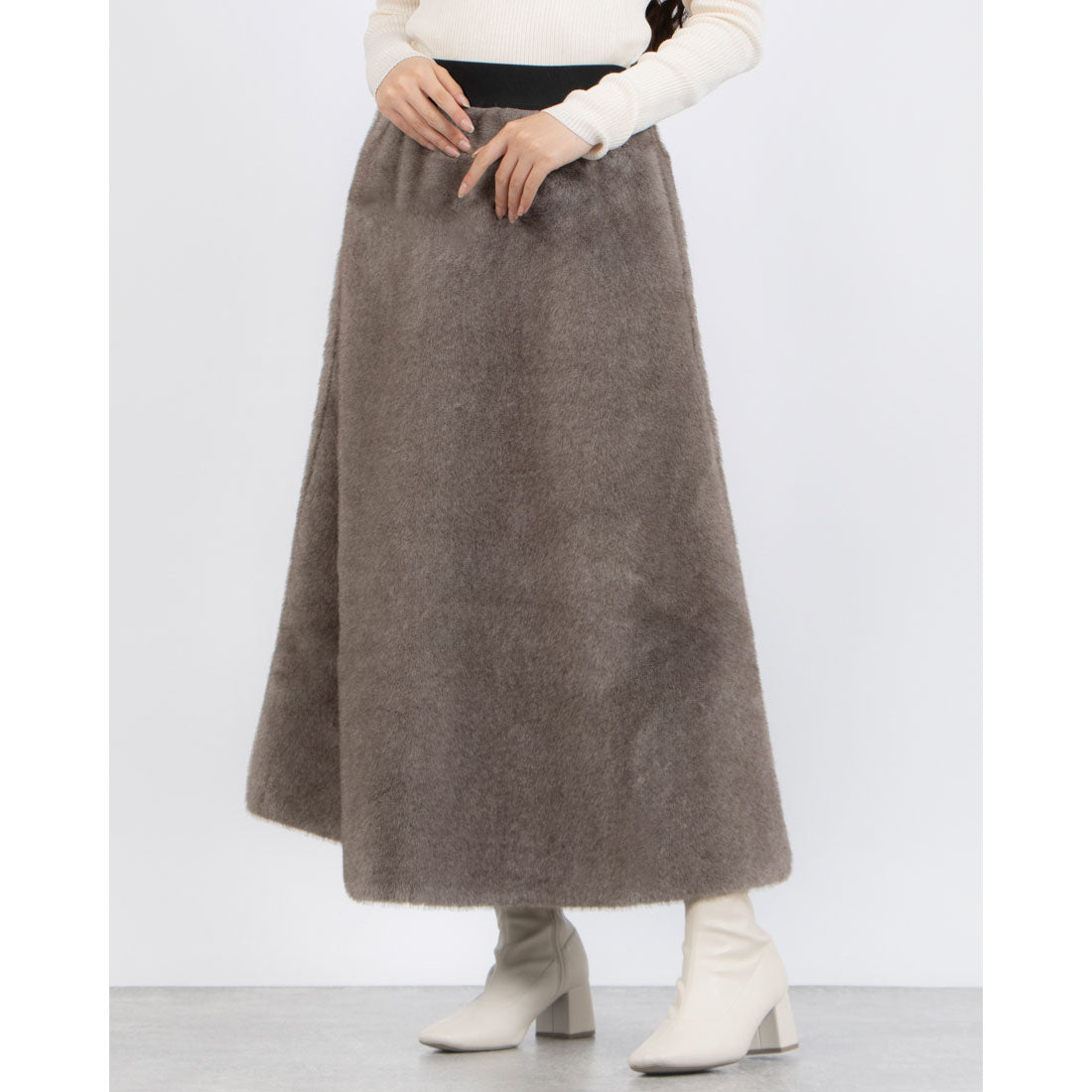 モトマチゼラール 元町ゼラール Eco Mink Fur Skirt （トープ） トープ