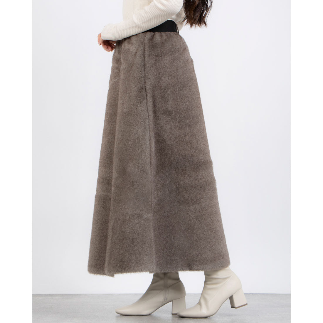 モトマチゼラール 元町ゼラール Eco Mink Fur Skirt （トープ） トープ