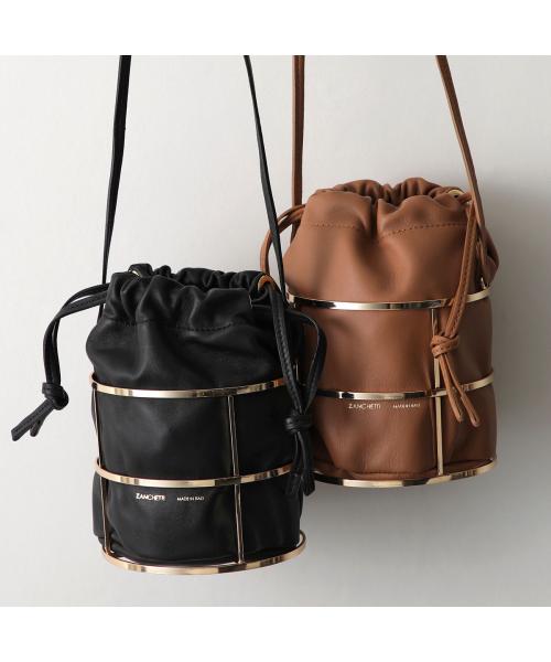 ザンケッティ ZANCHETTI ZANCHETTI ショルダーバッグ BBAG 712 巾着バッグ （010/ブラック） 010/ブラック