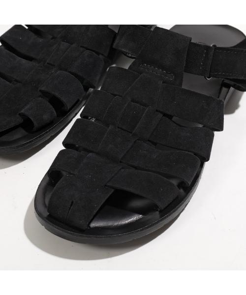 null null ZEUS サンダル 23009 バックストラップ レザー （CAMOSCIO-NERO/ブラック） CAMOSCIO-NERO/ブラック