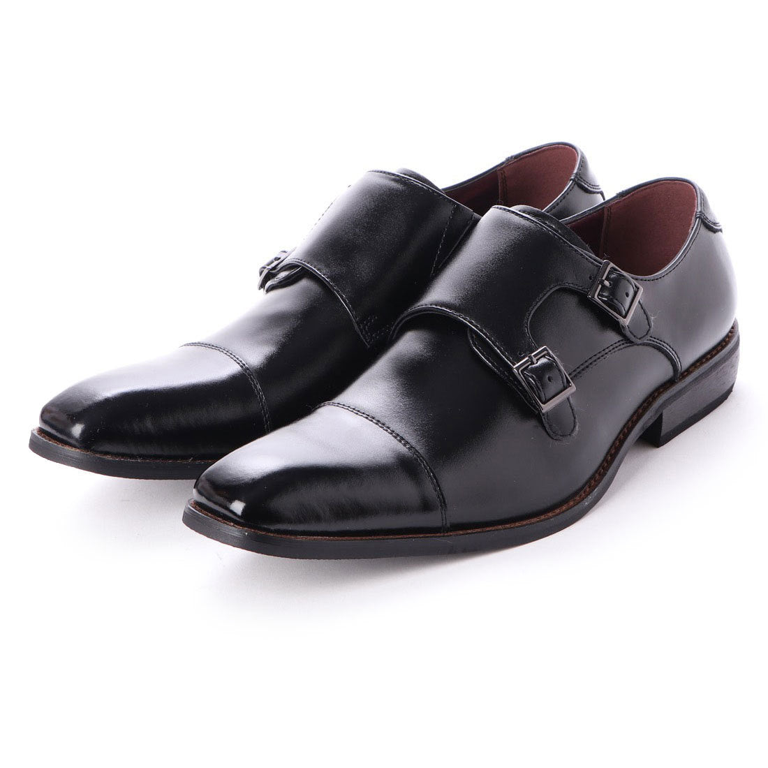 ZINC Office Casual Formal Monk Strap Leather Shoes/5865