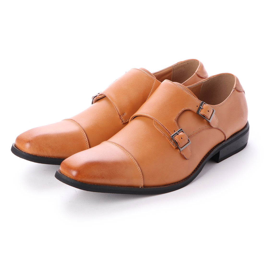 ZINC Office Casual Formal Monk Strap Leather Shoes/5865