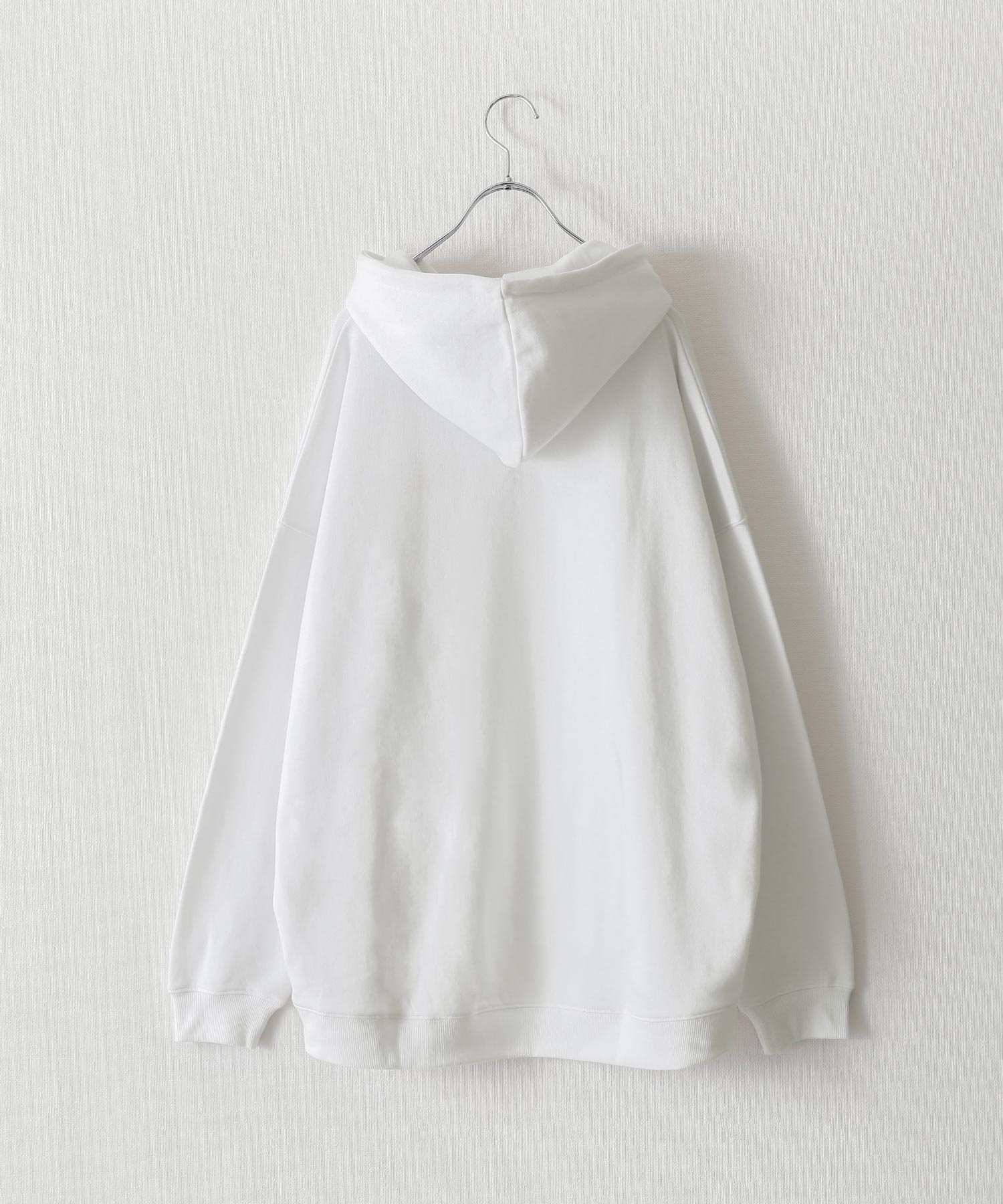 ジップファイブ ZIP FIVE ワンポイントユニセックスビッグシルエットパーカー