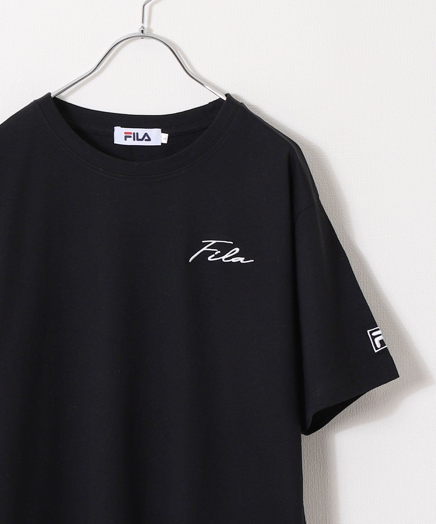 ジップファイブ ZIP FIVE 高密度生地左胸筆記体刺繍半袖Tシャツ