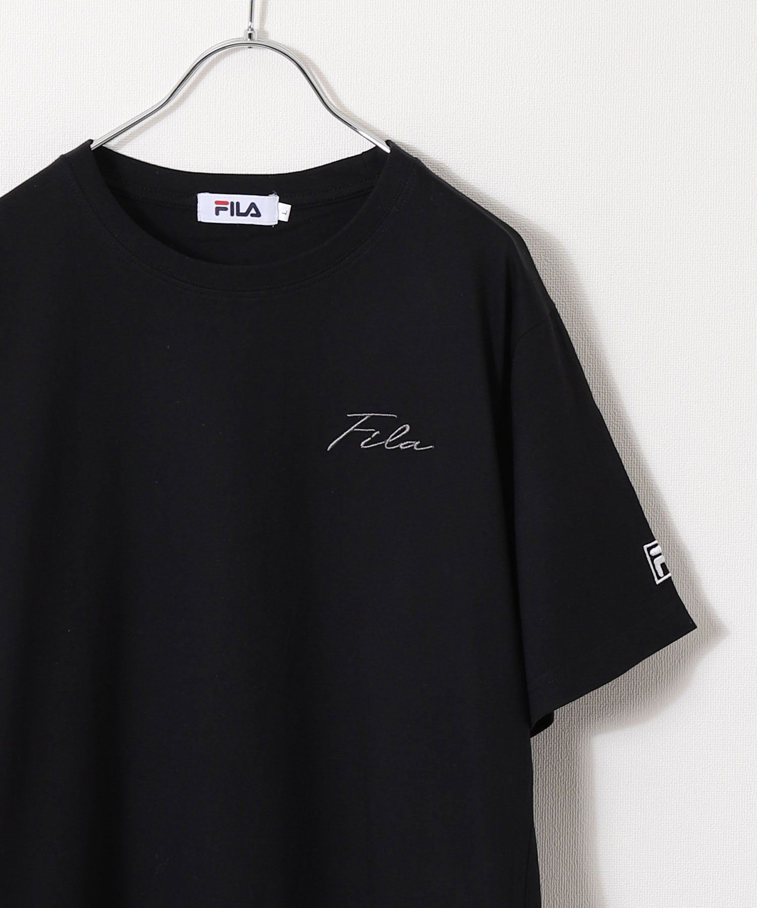 ジップファイブ ZIP FIVE 高密度生地左胸筆記体刺繍半袖Tシャツ