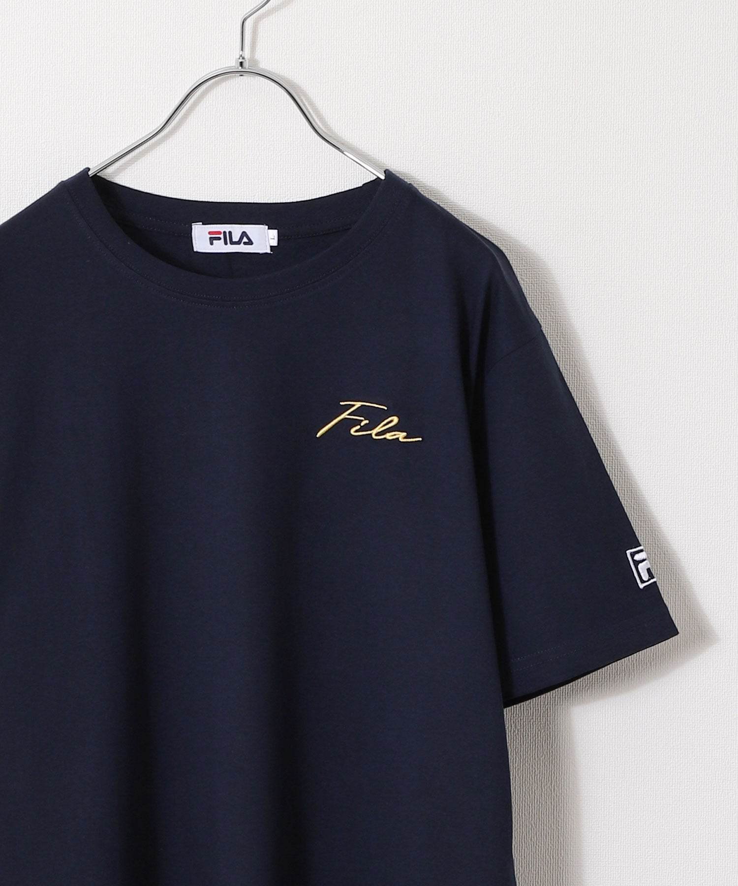 ジップファイブ ZIP FIVE 高密度生地左胸筆記体刺繍半袖Tシャツ
