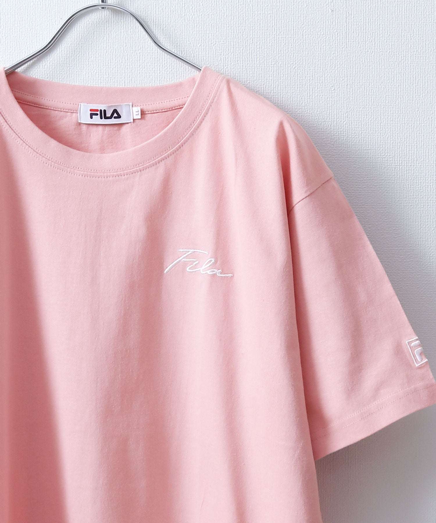 ジップファイブ ZIP FIVE 高密度生地左胸筆記体刺繍半袖Tシャツ