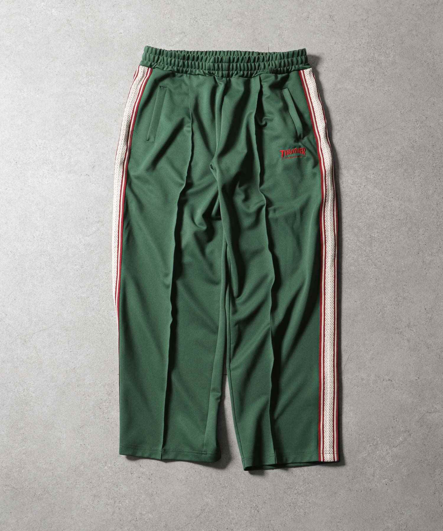 ジップファイブ ZIP FIVE Thrasher サイドラインワイドトラックパンツ