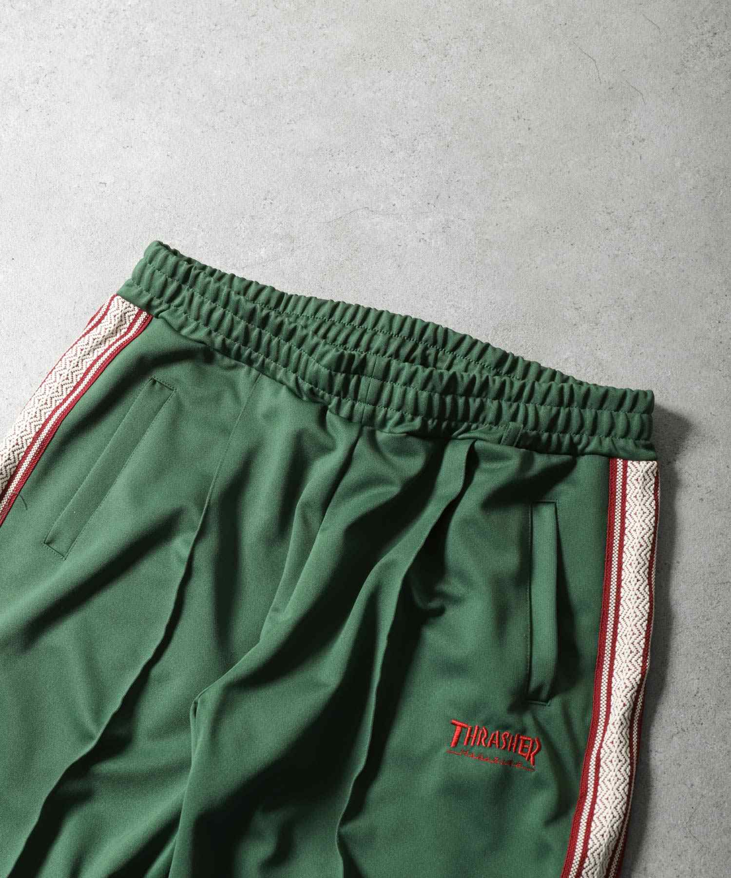 ジップファイブ ZIP FIVE Thrasher サイドラインワイドトラックパンツ