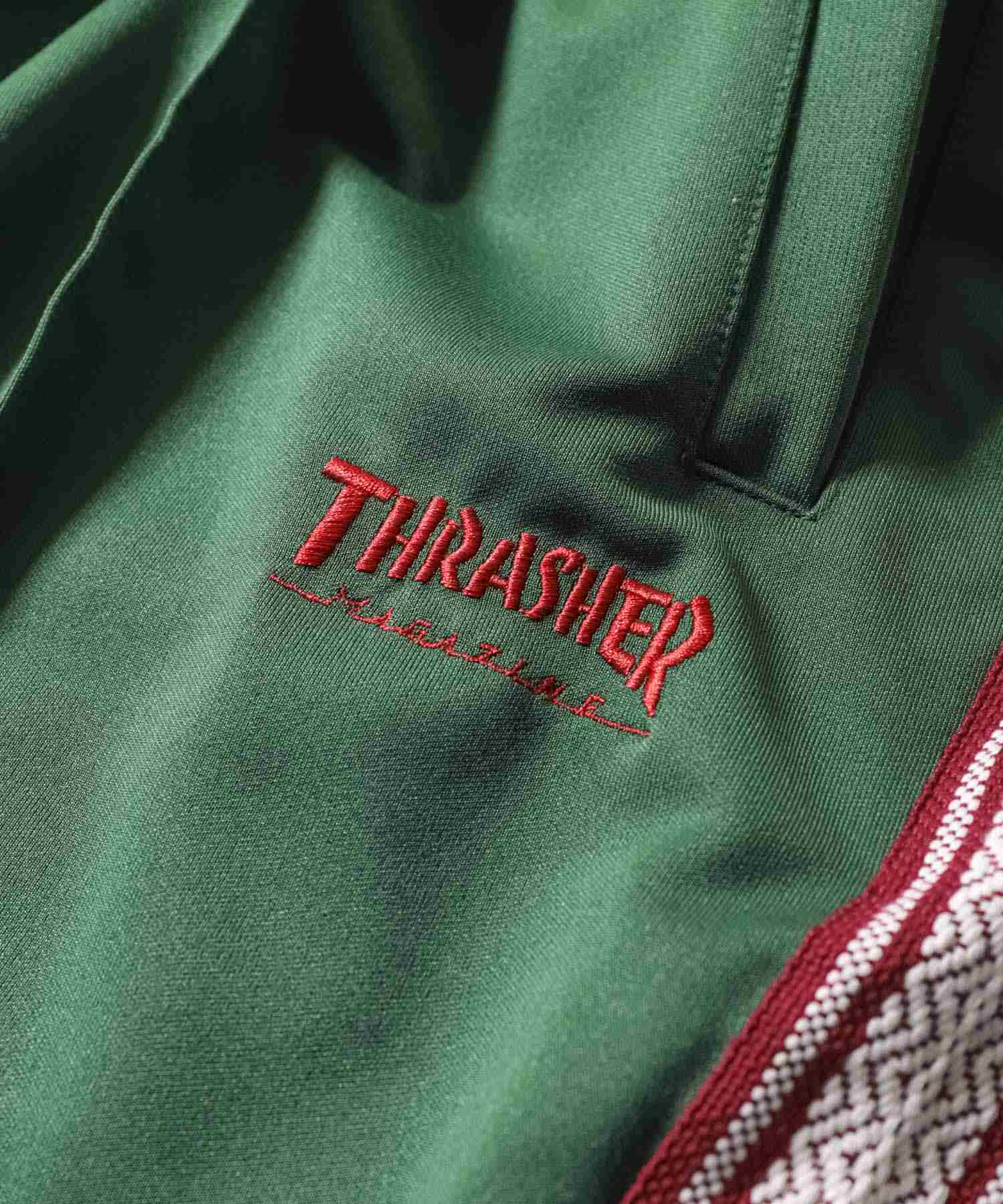 ジップファイブ ZIP FIVE Thrasher サイドラインワイドトラックパンツ