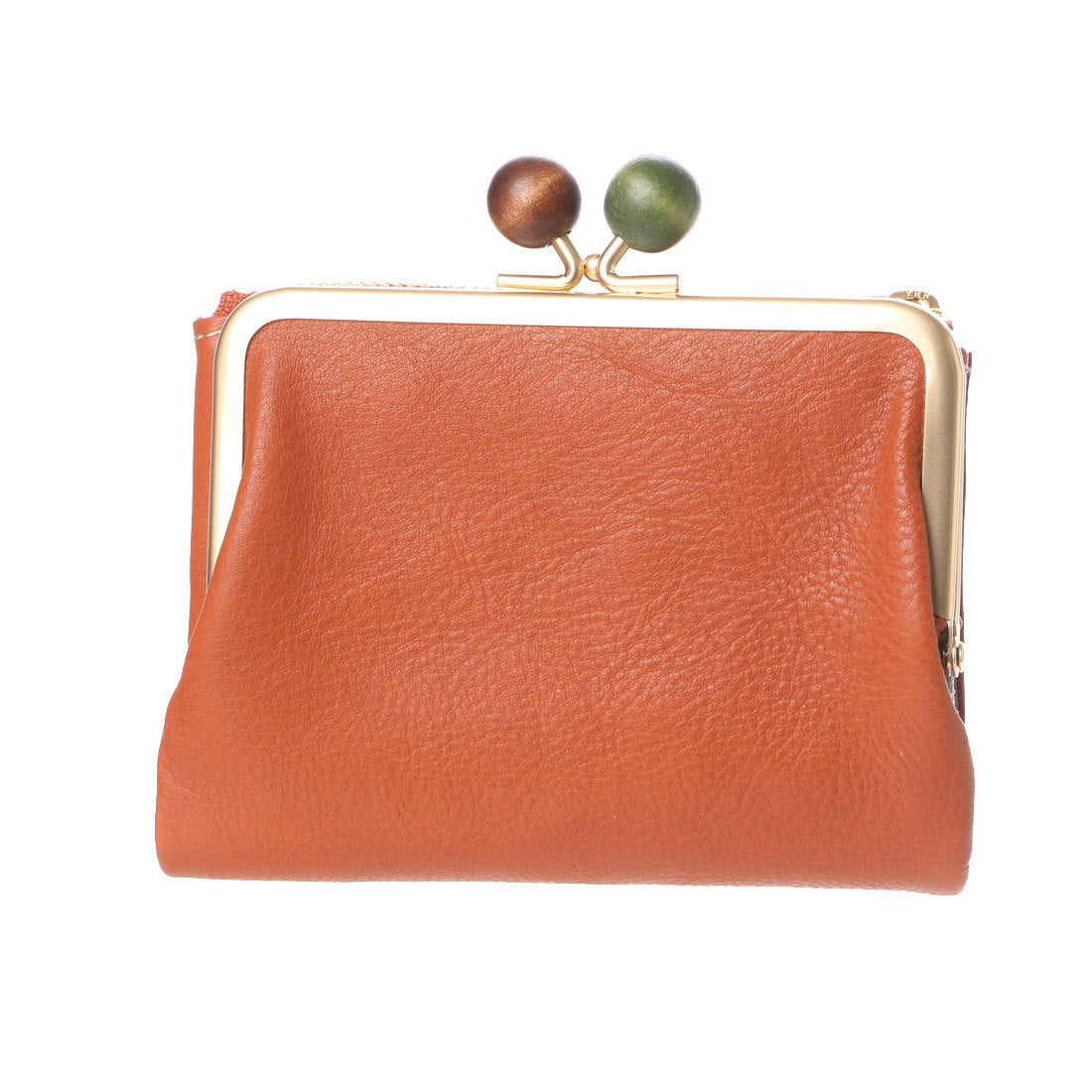 Zucchero Filato Cow Leather Clasp Bi-Fold Wallet