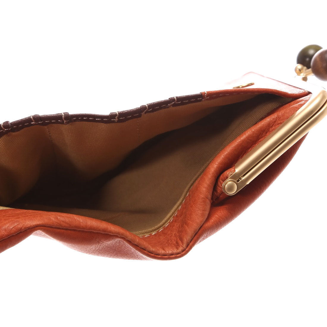 Zucchero Filato Cow Leather Clasp Bi-Fold Wallet